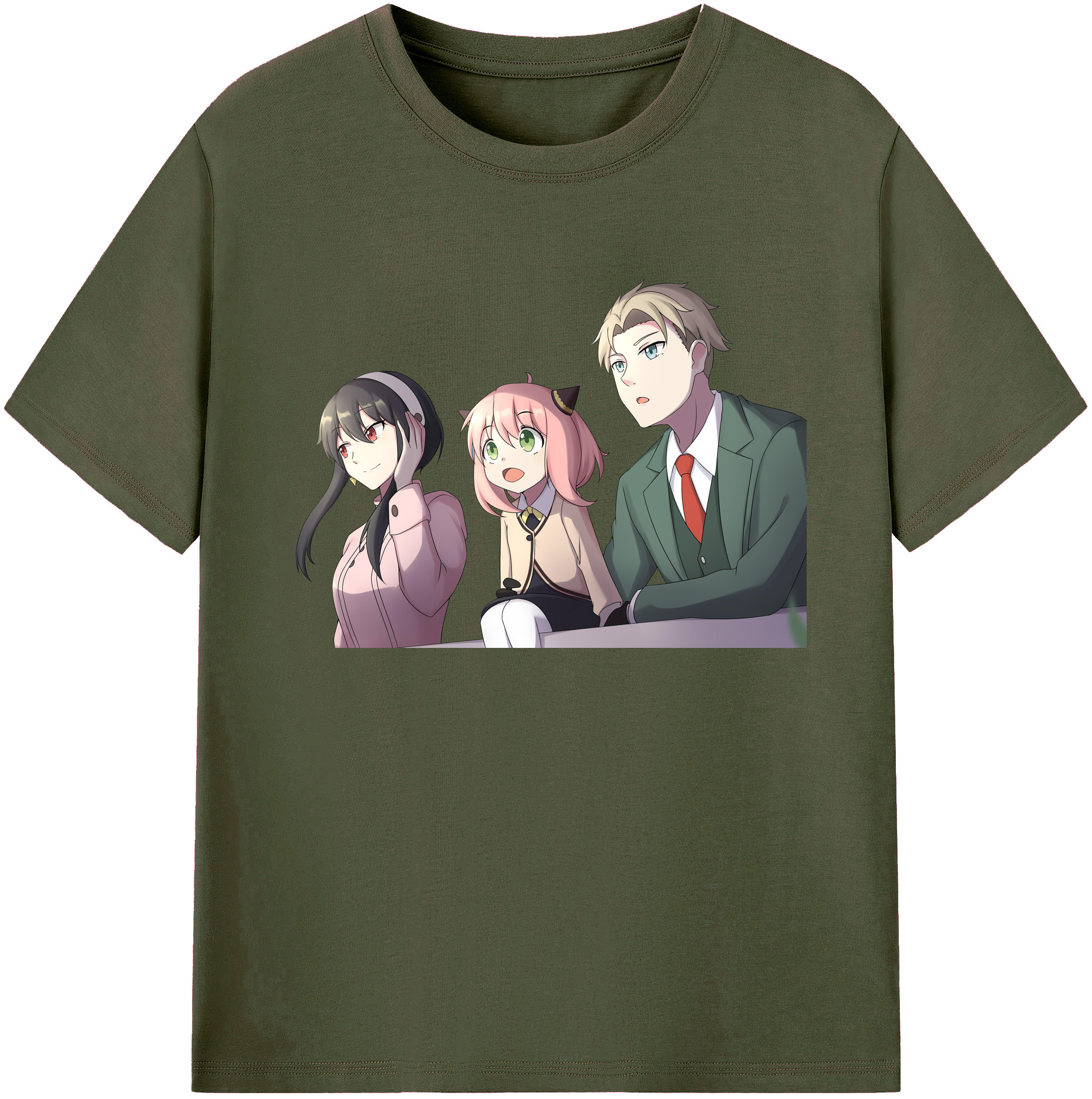 （画像用） SPY×FAMILY间谍家家酒 綿100％ メンズ半袖Tシャツ｜肌触りやわらか＆通気性